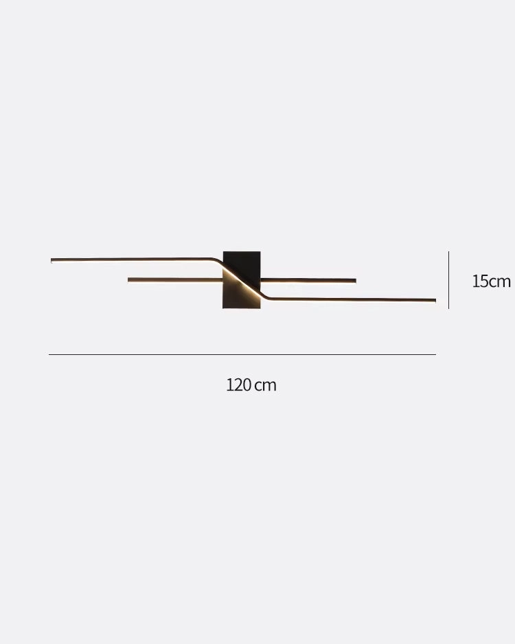 Sculptural Linear LED Wall Sconce