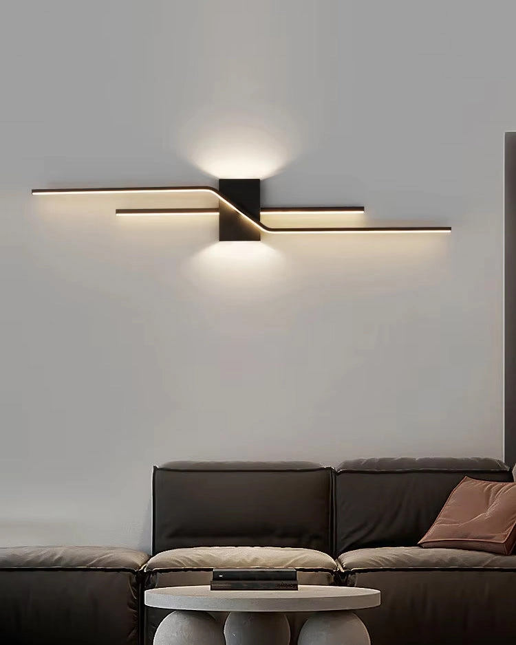 Sculptural Linear LED Wall Sconce