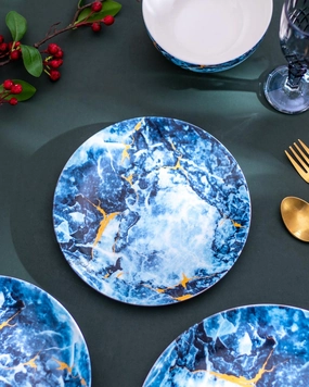 Sea Treasures - Ocean-Inspired-Pasta Platemodern kitchen decor ,kitchen dinner set ,dinnerware 