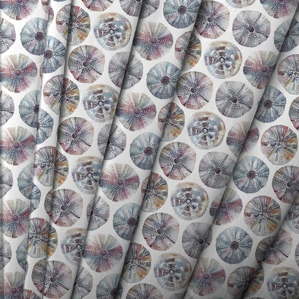 Sea Urchin Printed Cotton Made to Measure Roman Blinds Abalone