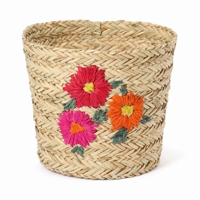 Seagrass Basket Pinkdecorative storage box ,stackable storage box 