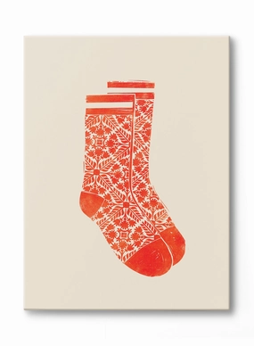 Seasonal Scandi Socks, Canvasindoor decorative canvas print