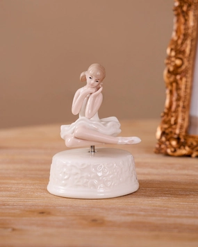 Seated Ballerina Doll Music Boxhome decor ,wall decor 