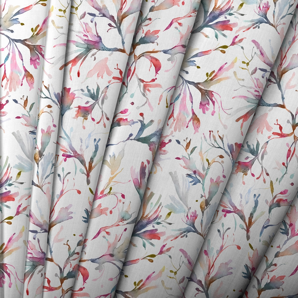 Seaweed Printed Made to Measure Curtains Abalone