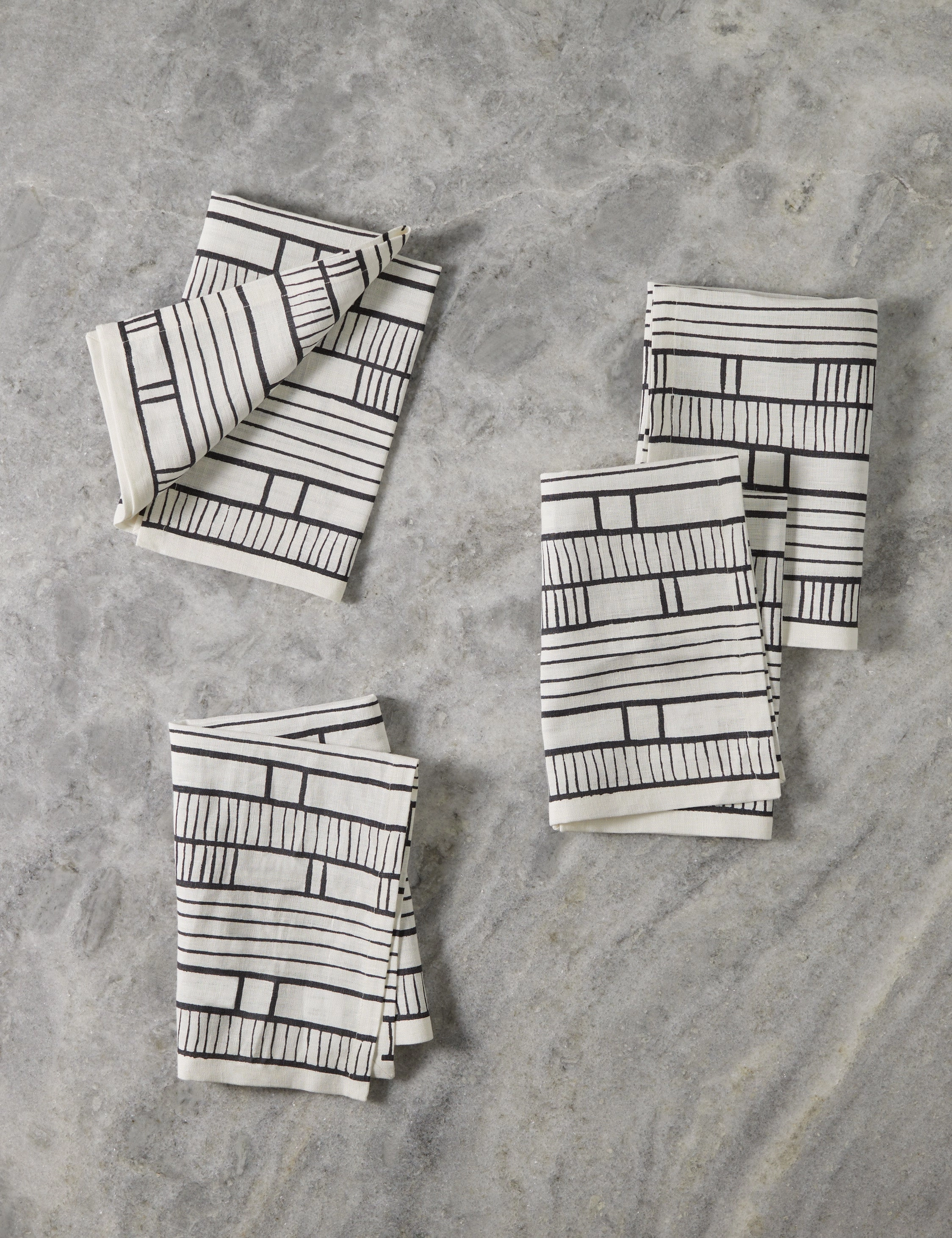 Sector Linen Napkins (set of 4) by Hadiya Williams -  -home decor ,wall decor 