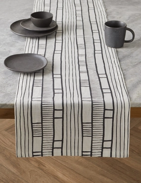 Sector Linen Table Runner by Hadiya Williamshome decor ,wall decor 