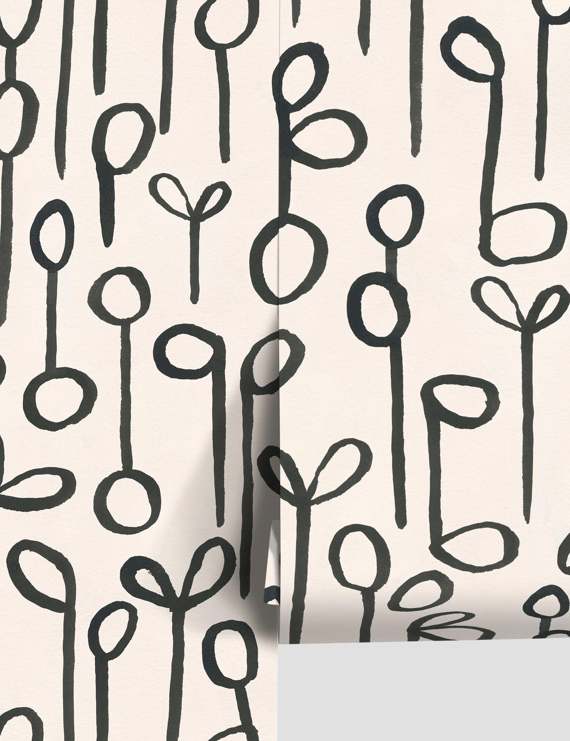 Seedlings Wallpaper by Susan Hablenordic style wall decor