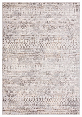 Selma Brown Grey And Ivory Distressed Tribal Rug *NO RETURNS UNLESS FAULTYmodern color block patchwork rug