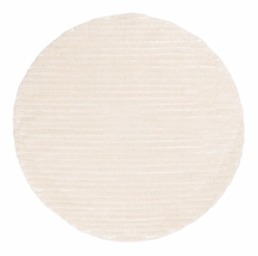 Senna Ivory Striped Round Rugmodern color block patchwork rug
