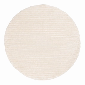 Senna Ivory Striped Round Rugmodern color block patchwork rug