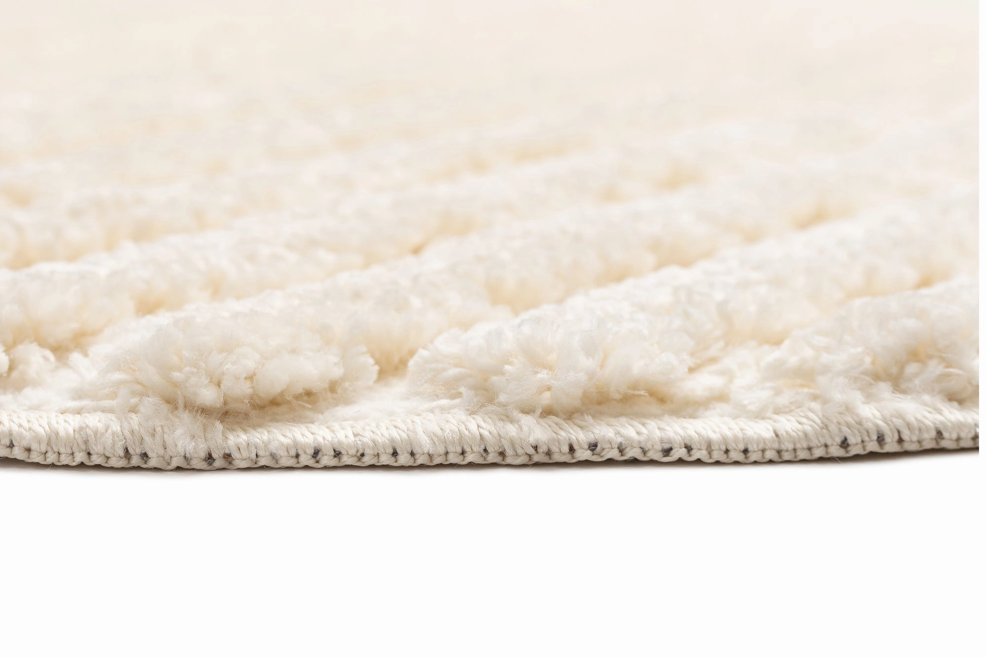Senna Ivory Striped Round Rug