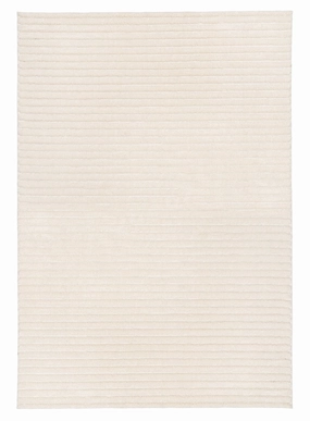 Senna Ivory Striped Rugmodern color block patchwork rug