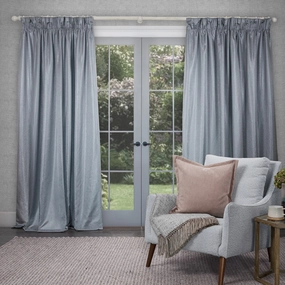 Sereno Woven Pencil Pleat Curtains Silverbedding sets ,throw blankets 