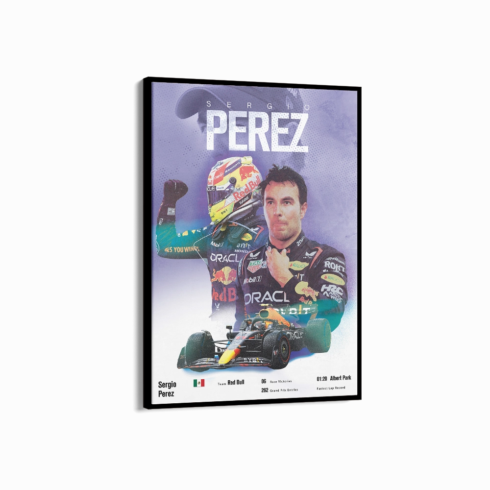 Sergio Prez Vintage F1 Print
