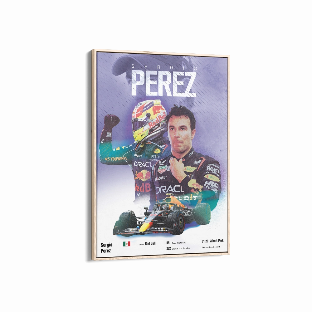Sergio Prez Vintage F1 Print