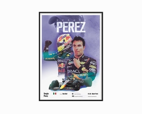 Sergio Prez Vintage F1 Printnordic style wall decor