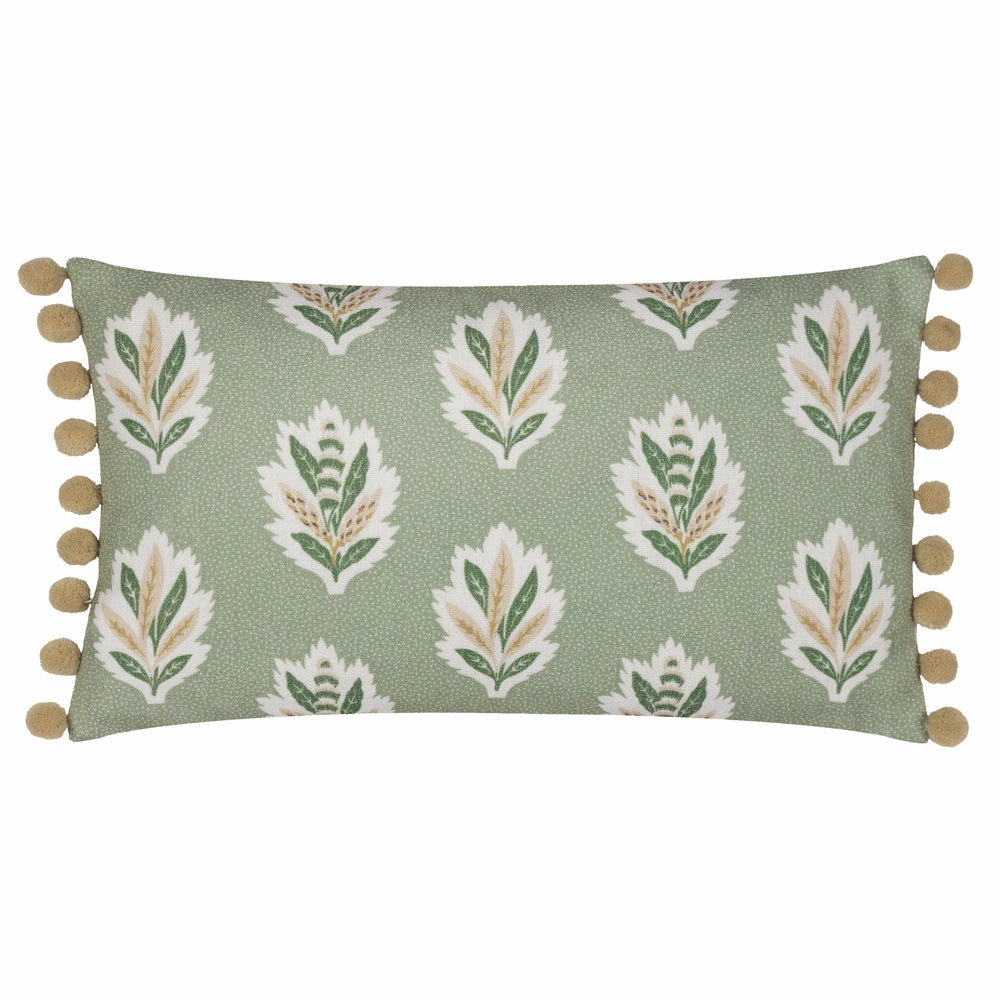 Sessile Leaf Printed Cushion Sage