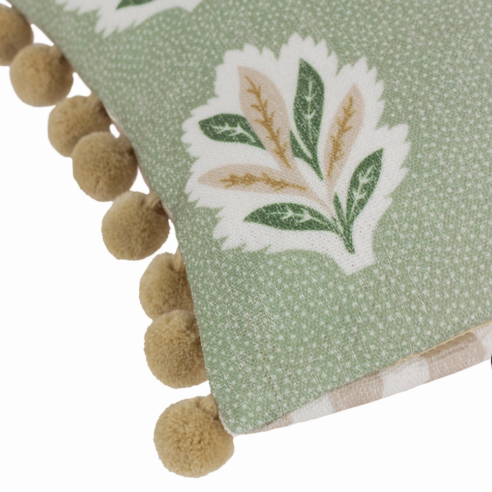 Sessile Leaf Printed Cushion Sage
