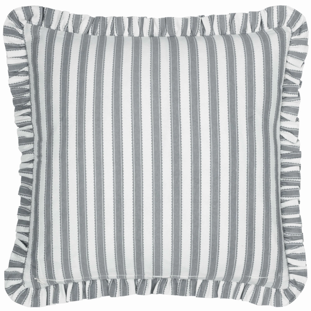 Sessile Leaf Ruffle Cushion Flax