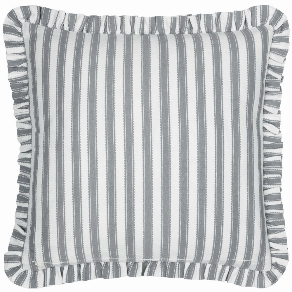 Sessile Leaf Ruffle Cushion Flax