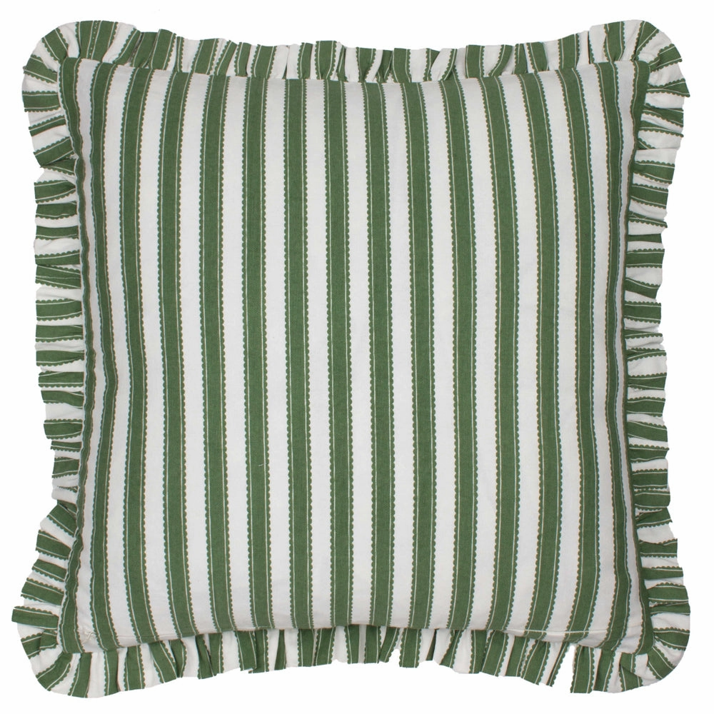 Sessile Leaf Ruffle Cushion Leaf Green