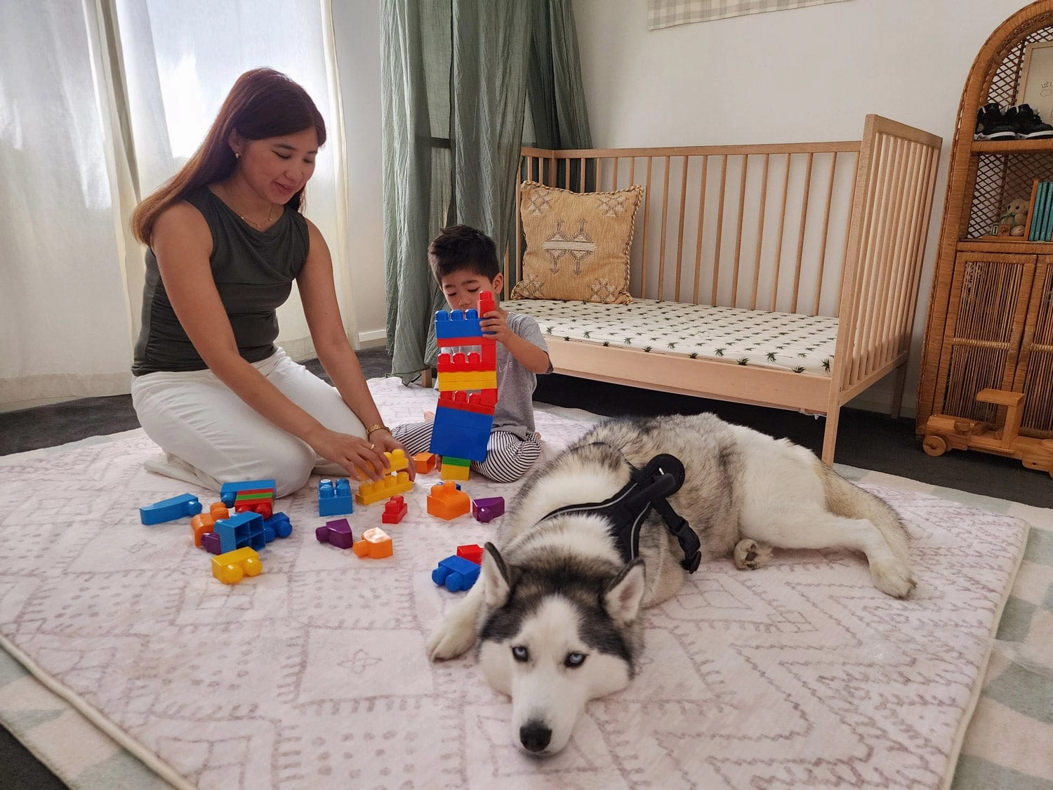 Sevi Grey Plush Rollie Pollie Playmat
