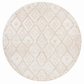 Sevi Grey Plush Rollie Pollie Round Playmatmodern color block patchwork rug