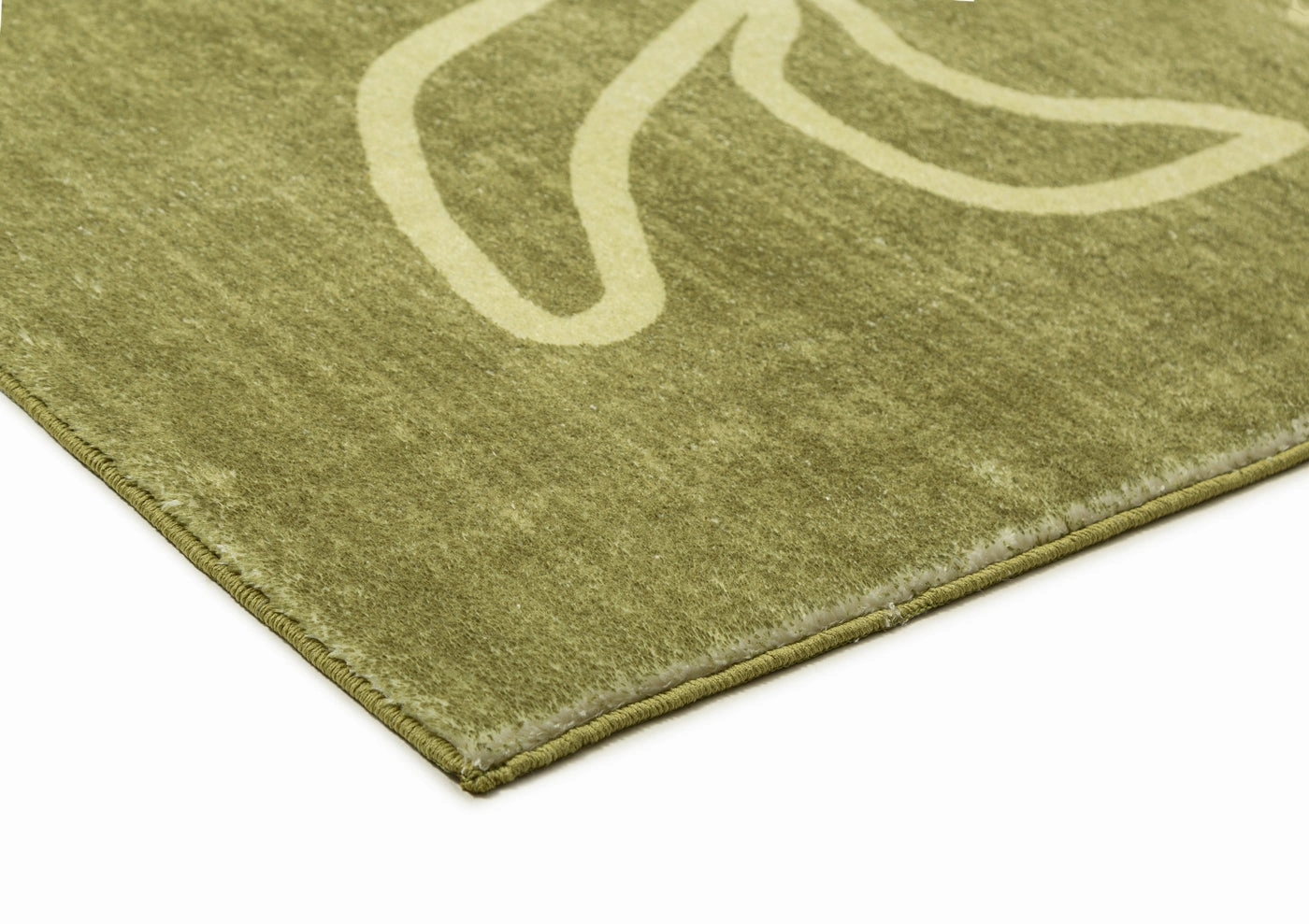 Shandi Green Hand Drawn Washable Rug