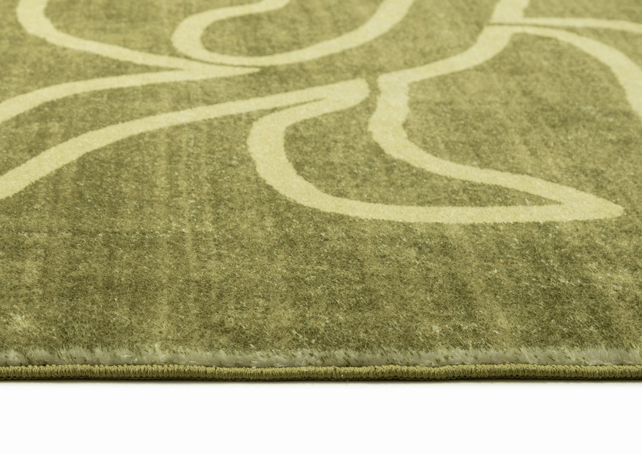 Shandi Green Hand Drawn Washable Rug