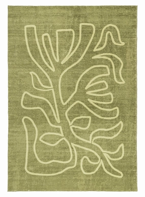 Shandi Green Hand Drawn Washable Rugmodern color block patchwork rug