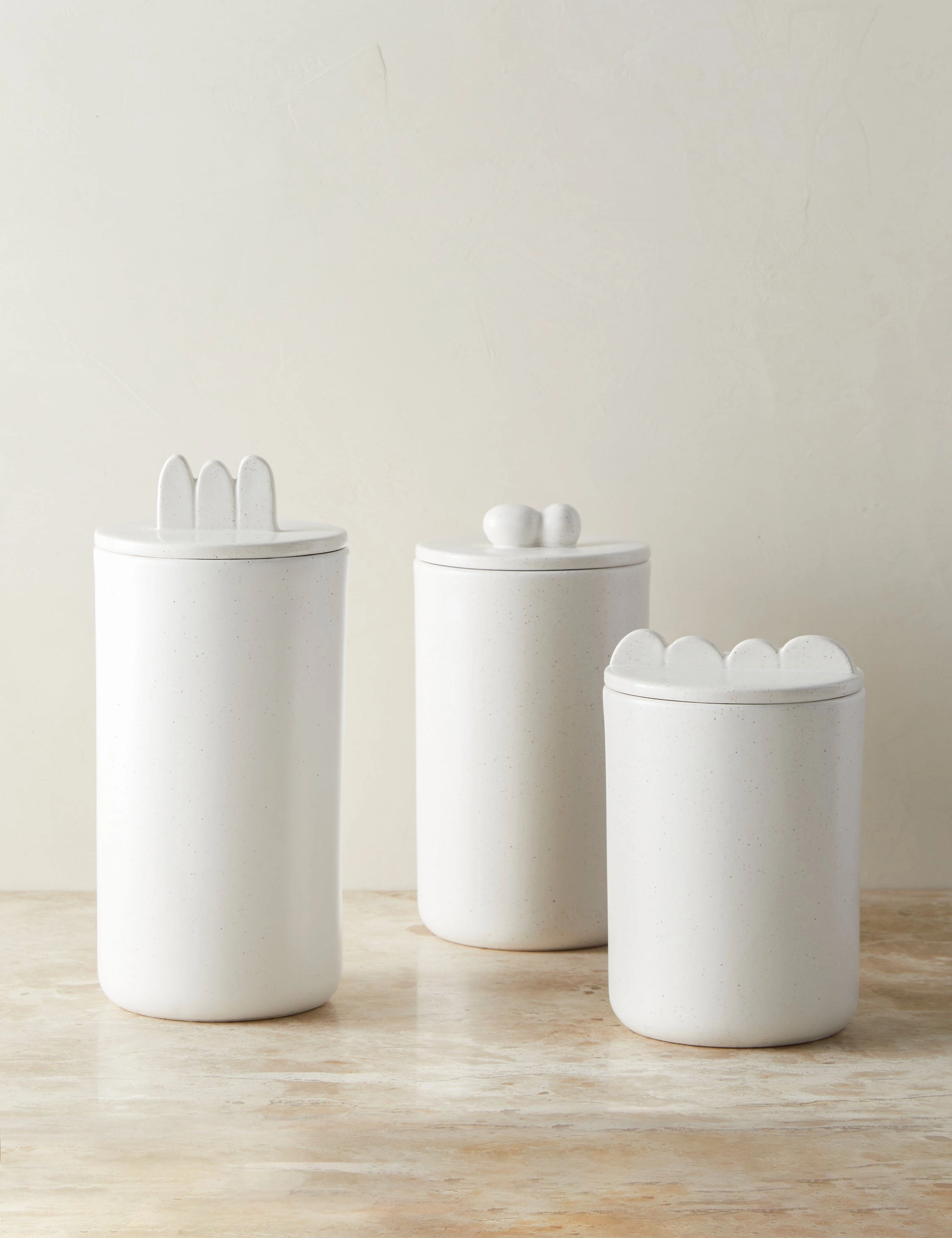 Shapeshifter Ceramic Canister (Set of 3) by Sarah Sherman Samuelbedding sets ,throw blankets 