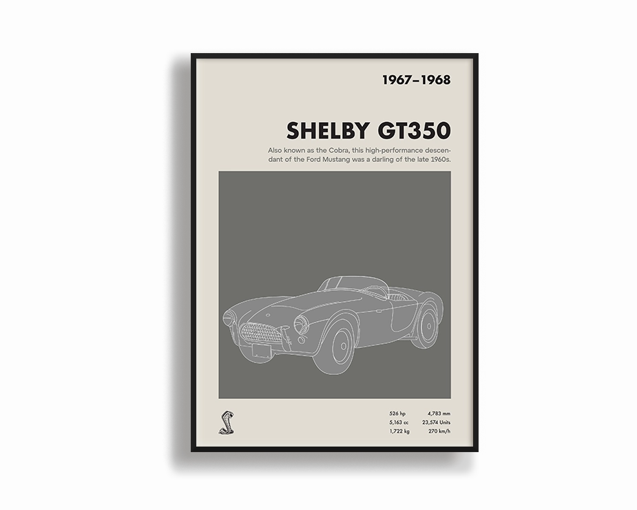 Shelby GT350 Portraitnordic style wall decor