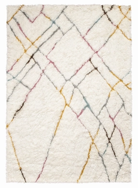 Sherry Multi-Colour Abstract Tribal Shag Rug *NO RETURNS UNLESS FAULTYmodern color block patchwork rug