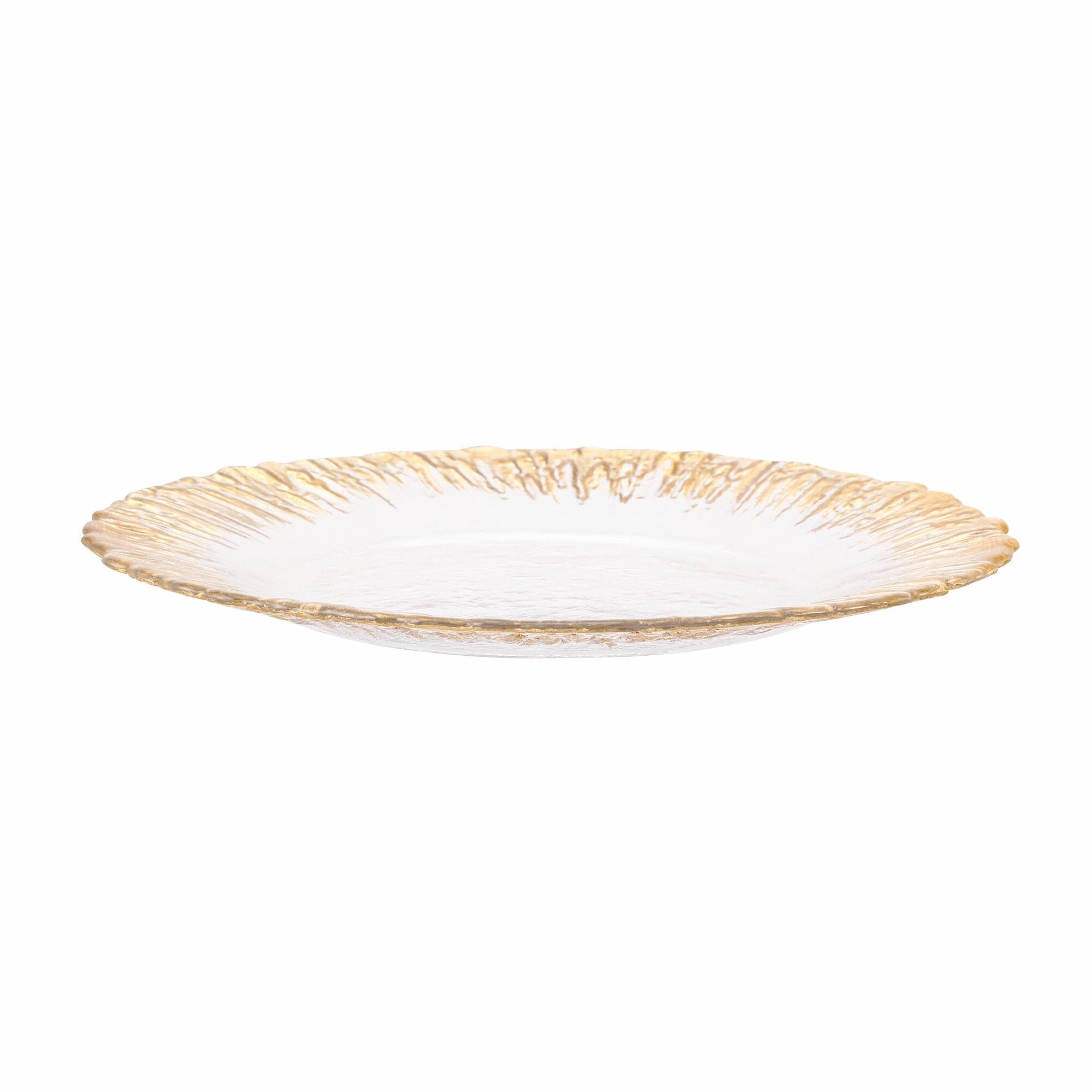 Shine Glass Plate Large Gold