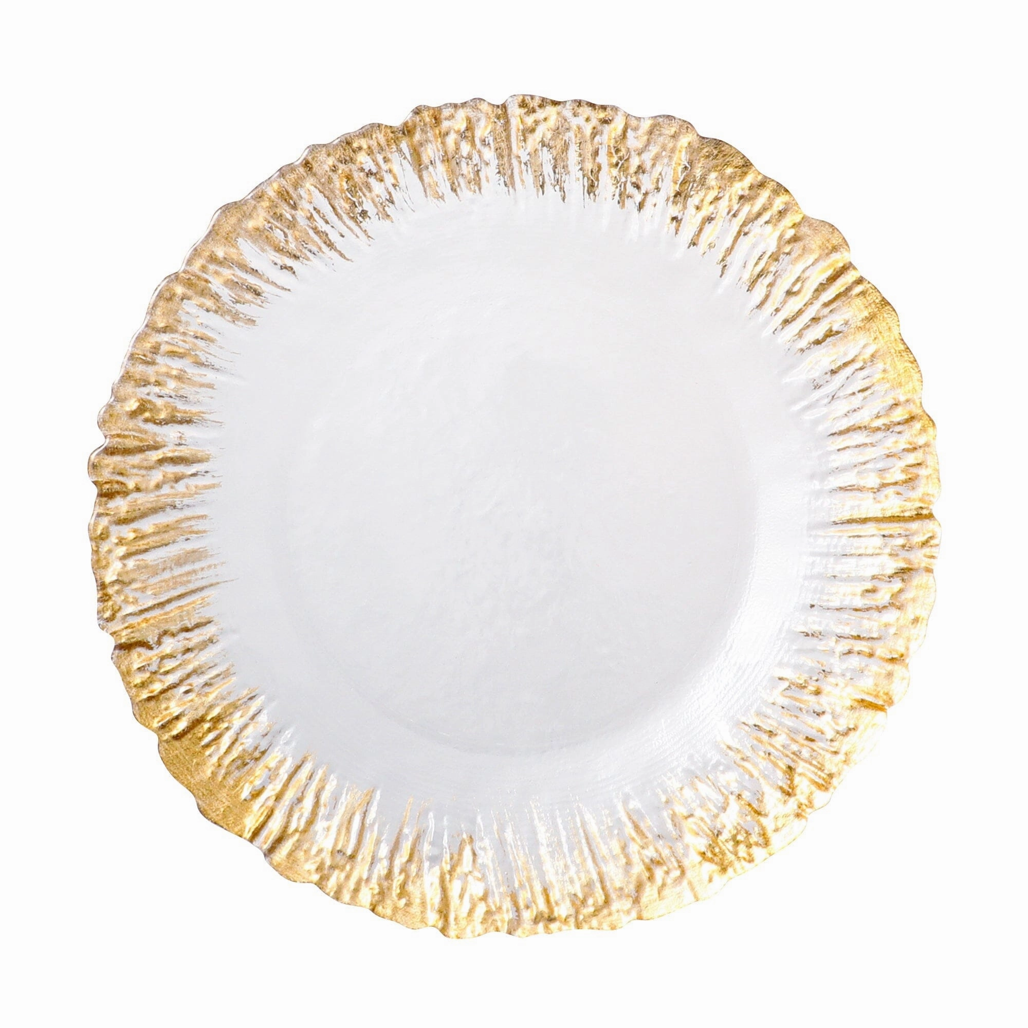 Shine Glass Plate Large Goldhand-painted ceramic bowl