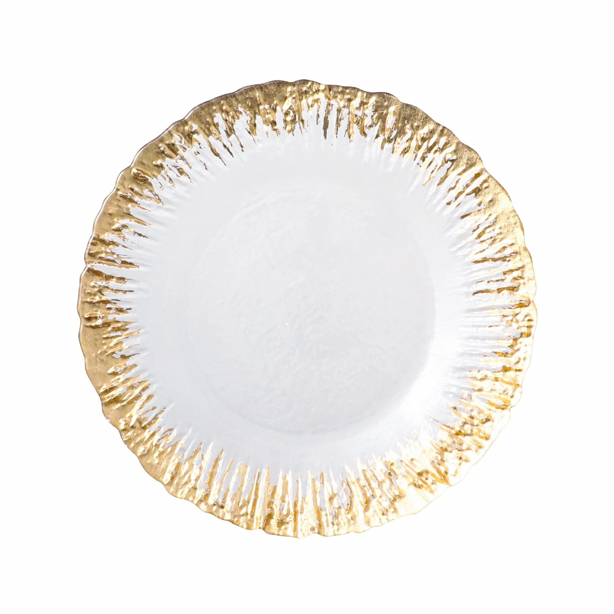 Shine Glass Plate Medium Goldhand-painted ceramic bowl