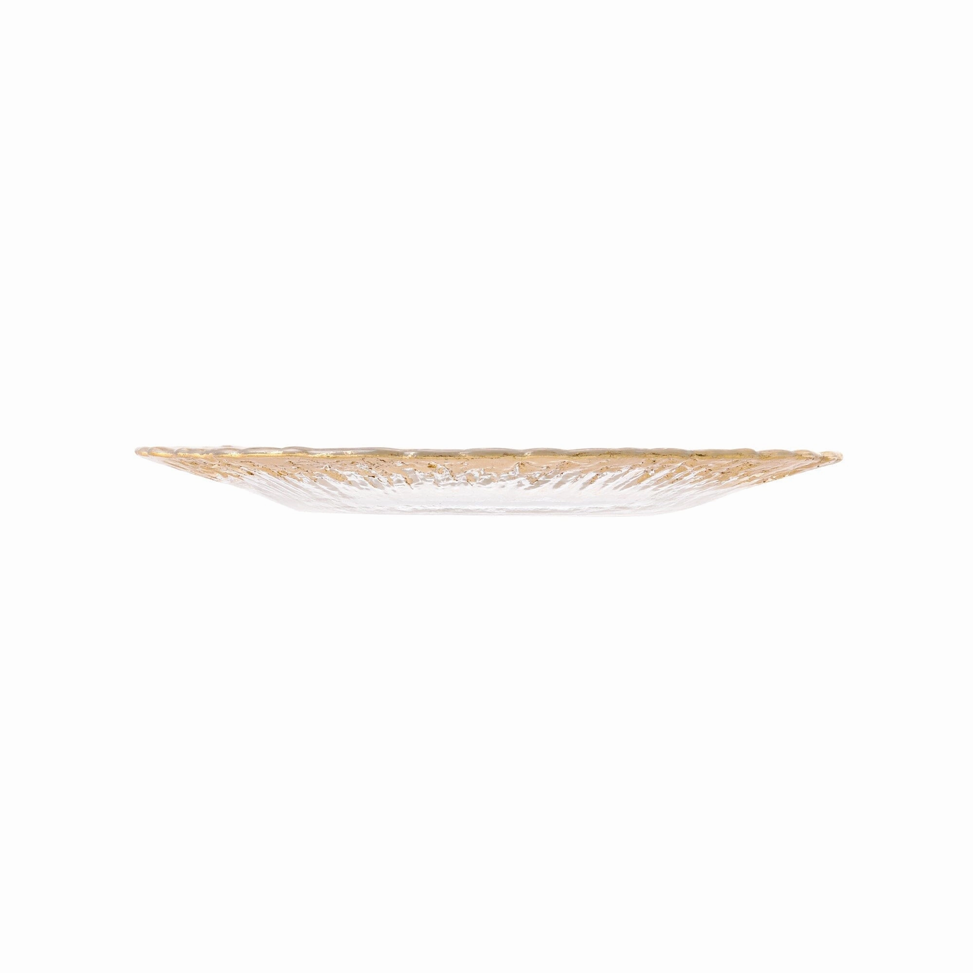 Shine Glass Plate Medium Gold