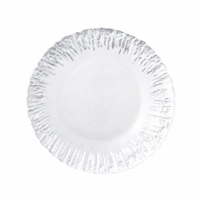 Shine Glass Plate Medium Silverhand-painted ceramic bowl