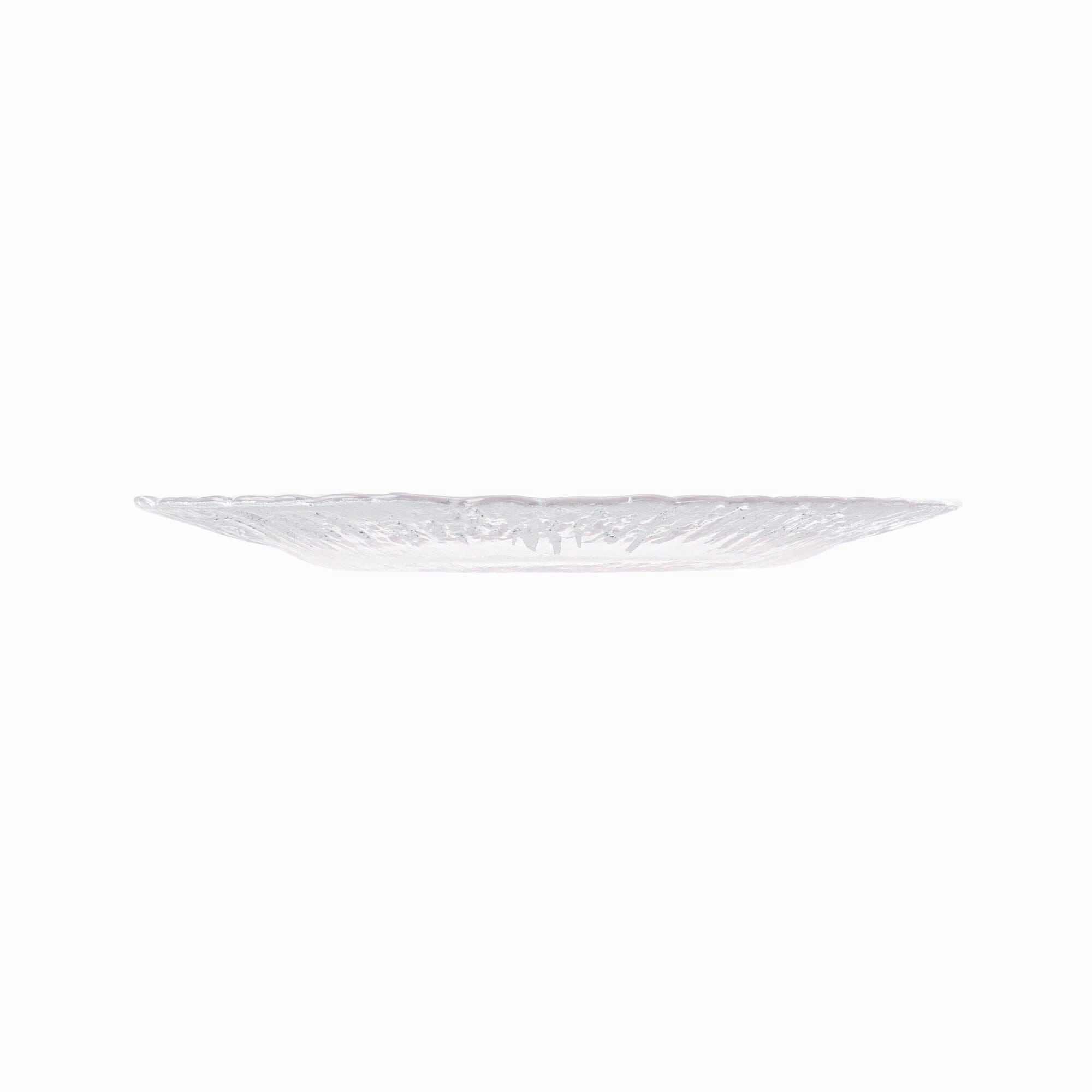 Shine Glass Plate Medium Silver