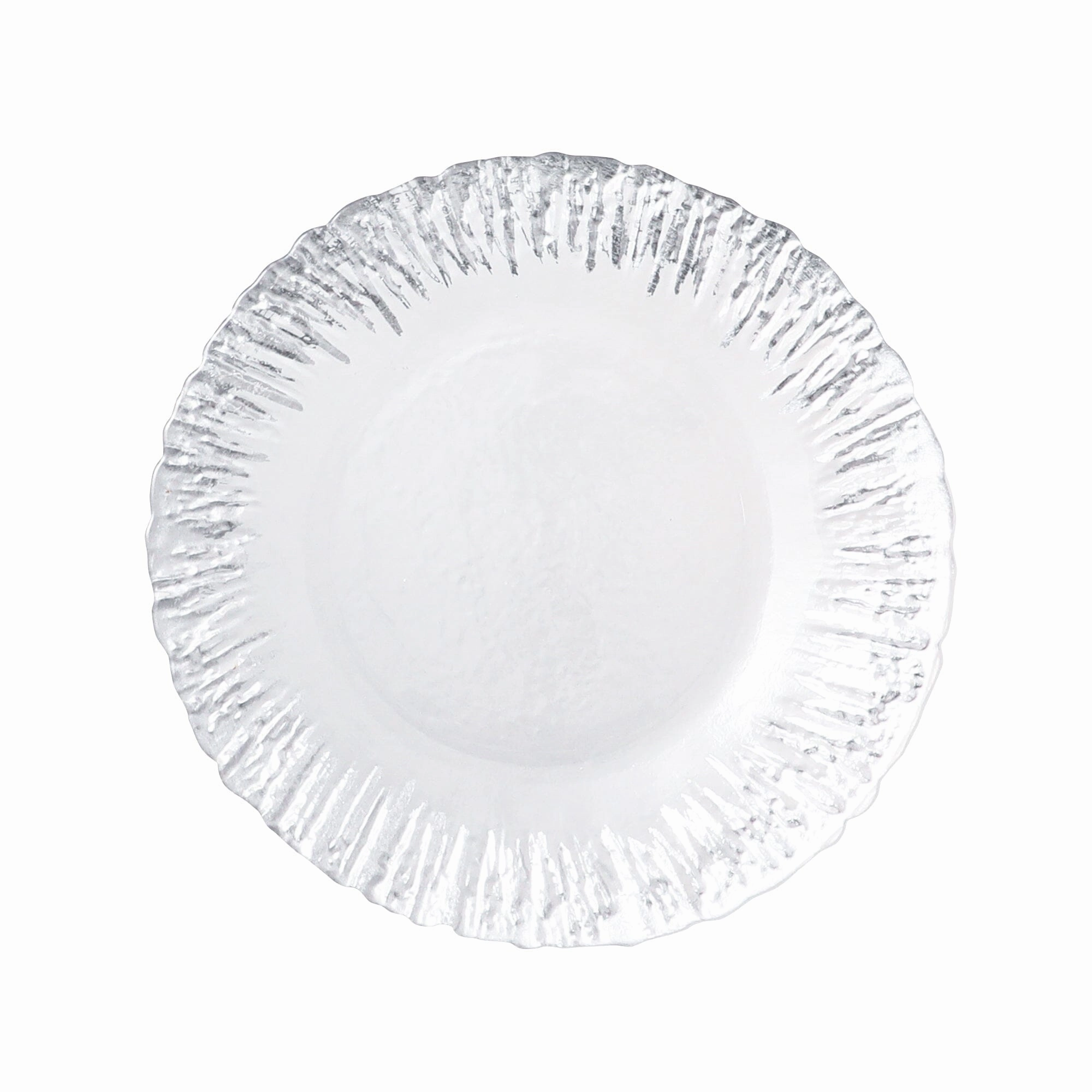 Shine Glass Plate Medium Silverhand-painted ceramic bowl