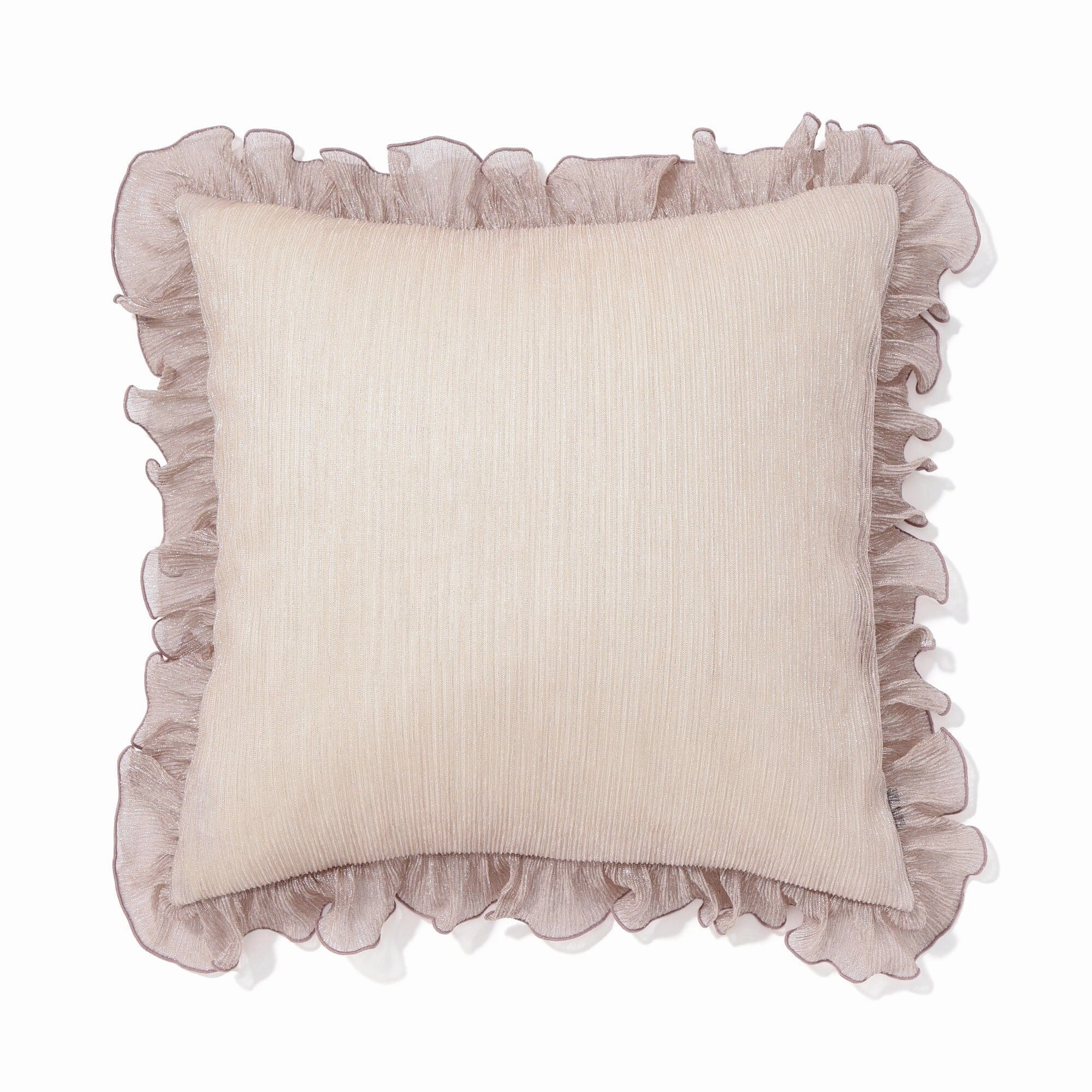 Shiny Frill Cushion Cover 450 X 450 Light Pinkbedding sets ,throw blankets 