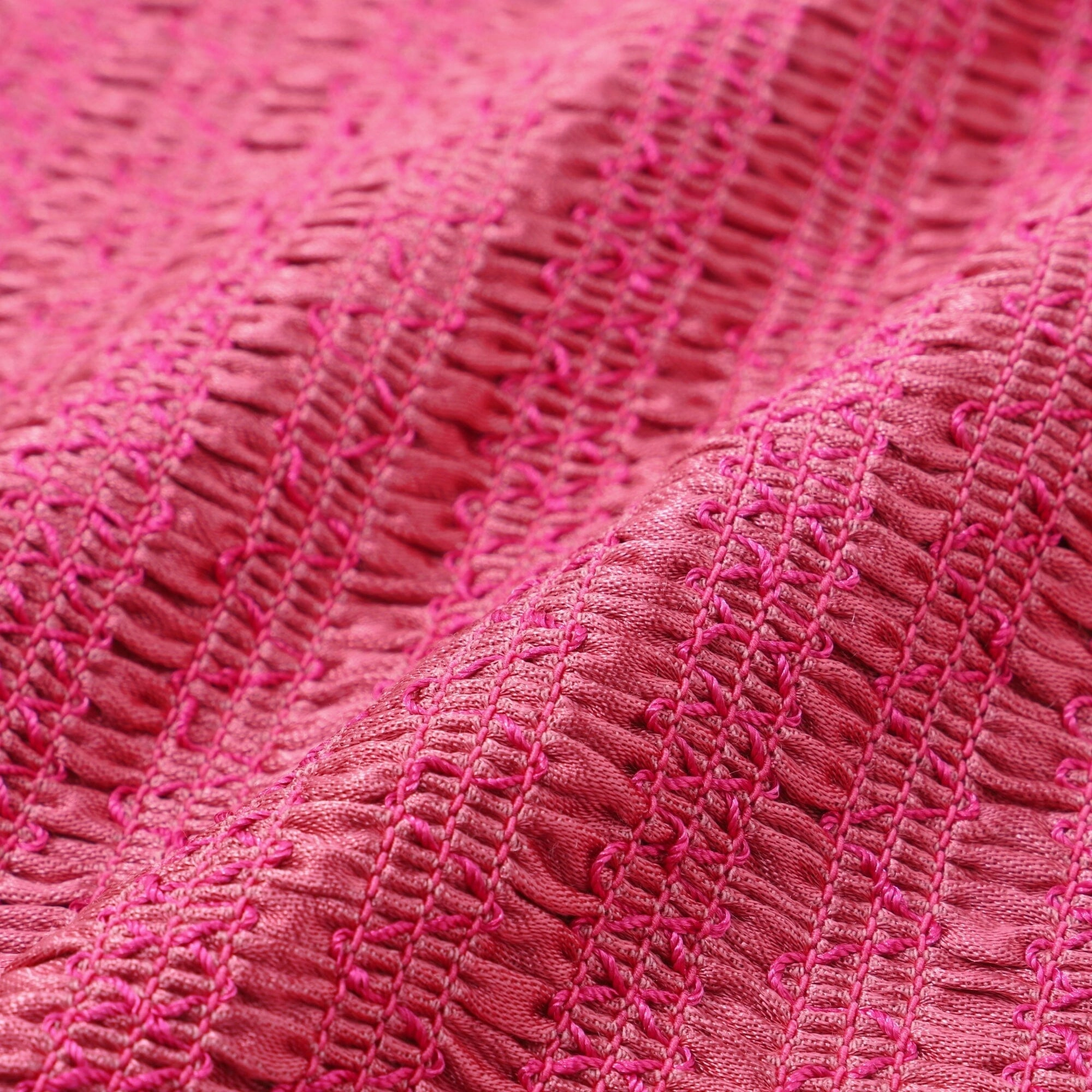 Shiny Gather Cushion Cover 450 X 450 Dark Pink