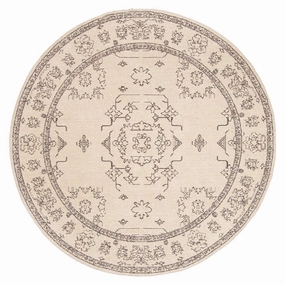Sienna Beige and Black Scandi Pattern Round Rug *NO RETURNS UNLESS FAULTYmodern color block patchwork rug
