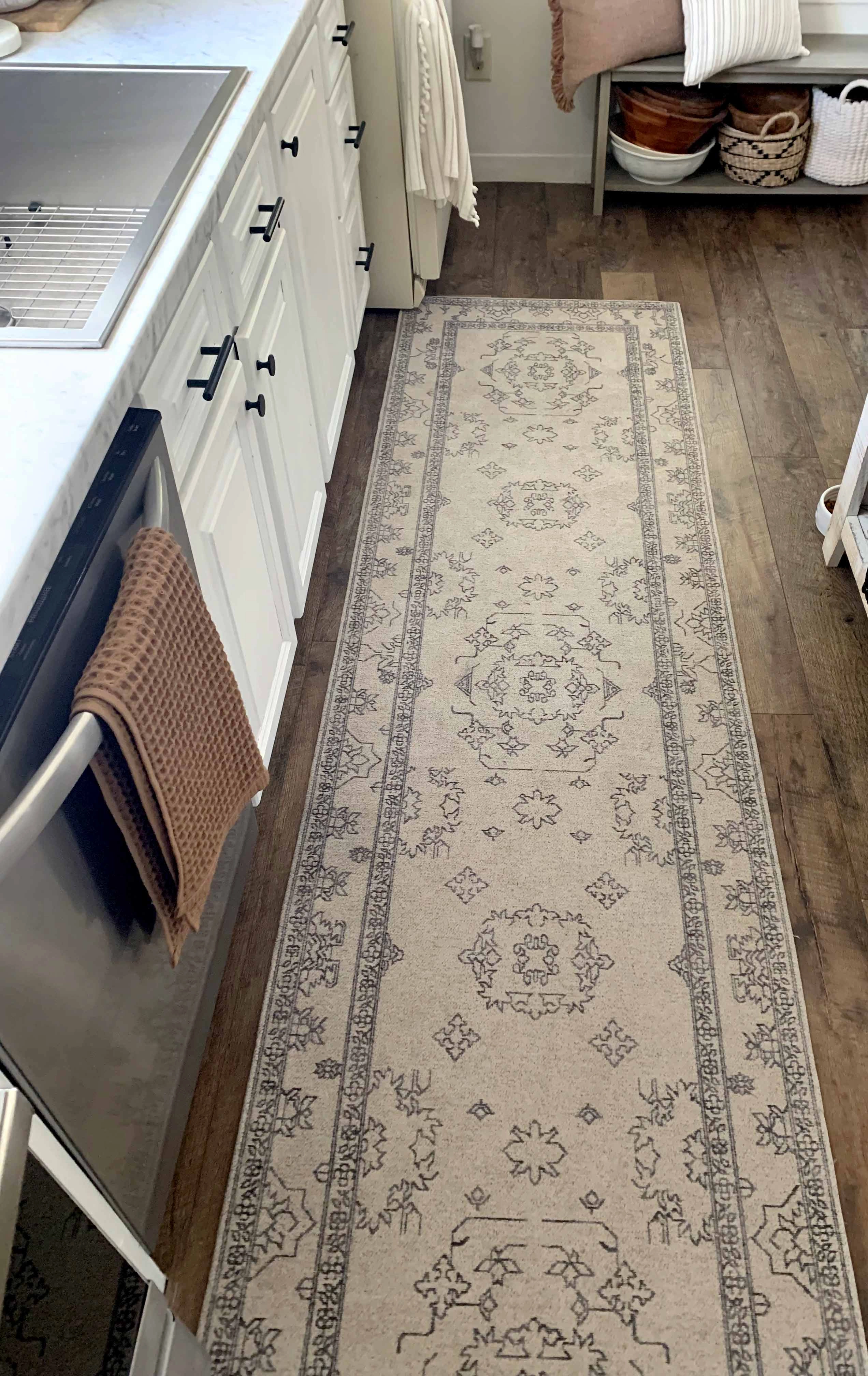 Sienna Beige and Black Scandi Pattern Runner Rug *NO RETURNS UNLESS FAULTY