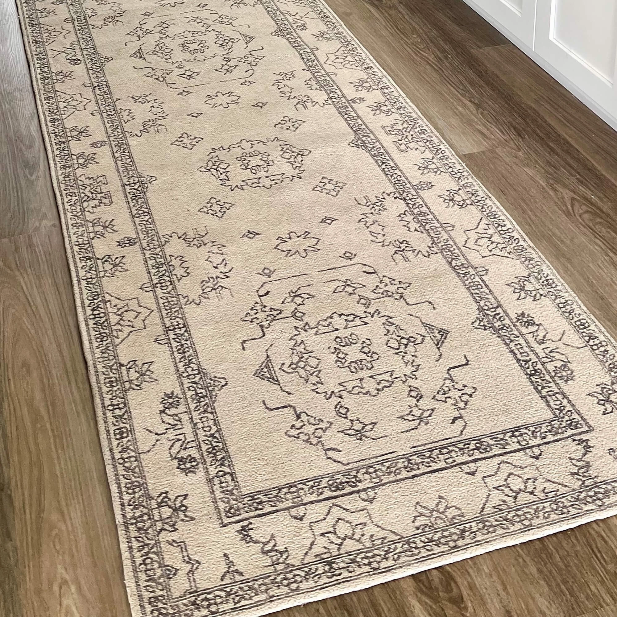 Sienna Beige and Black Scandi Pattern Runner Rug *NO RETURNS UNLESS FAULTY