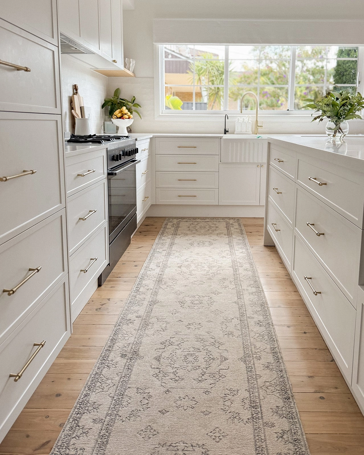 Sienna Beige and Black Scandi Pattern Runner Rug *NO RETURNS UNLESS FAULTY
