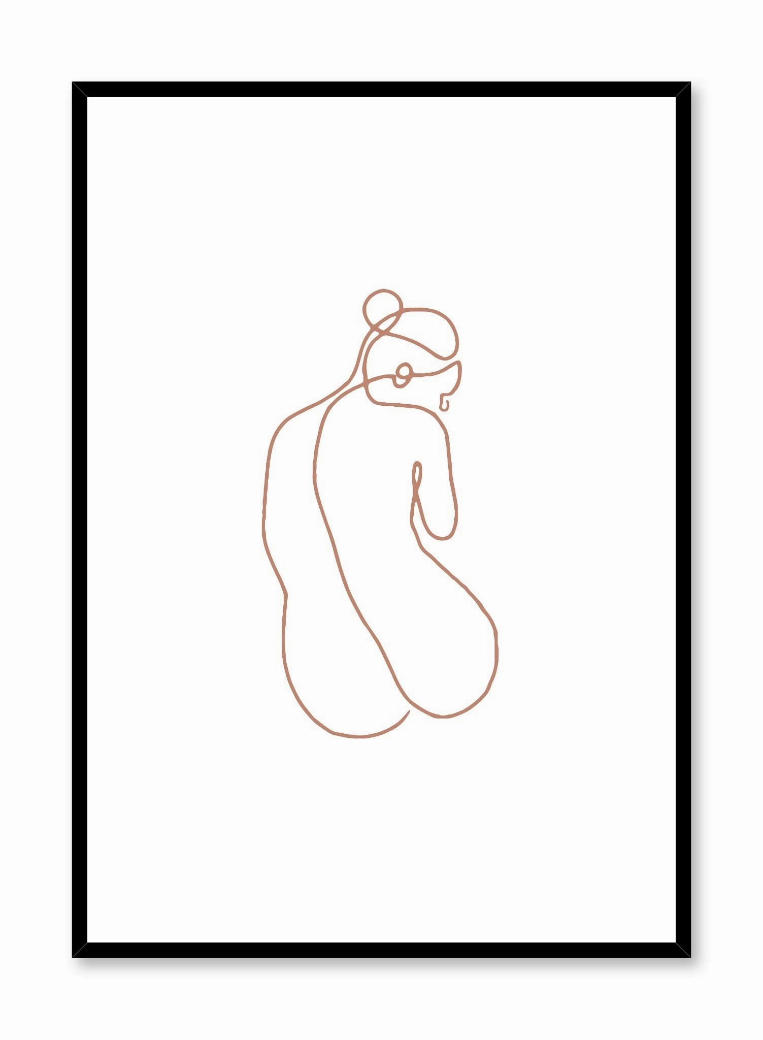 Silhouette with Beige Lines, Posterpop culture themed posters