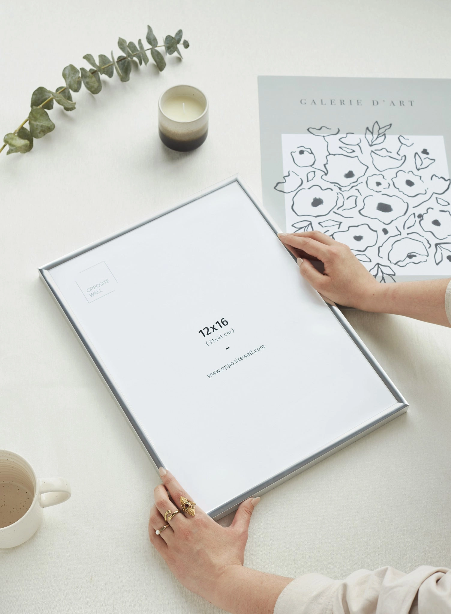 Silver Metal Frame (2 Pack), 8x10 in | 20x25 cm
