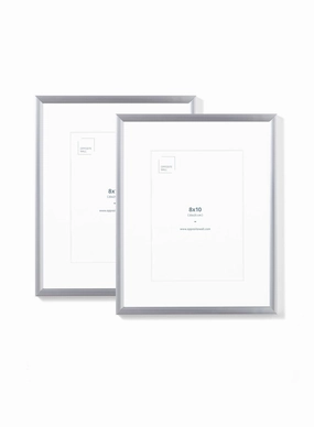 Silver Metal Frame (2 Pack), 8x10 in | 20x25 cmdecorative photo frame ,personalized photo frame 