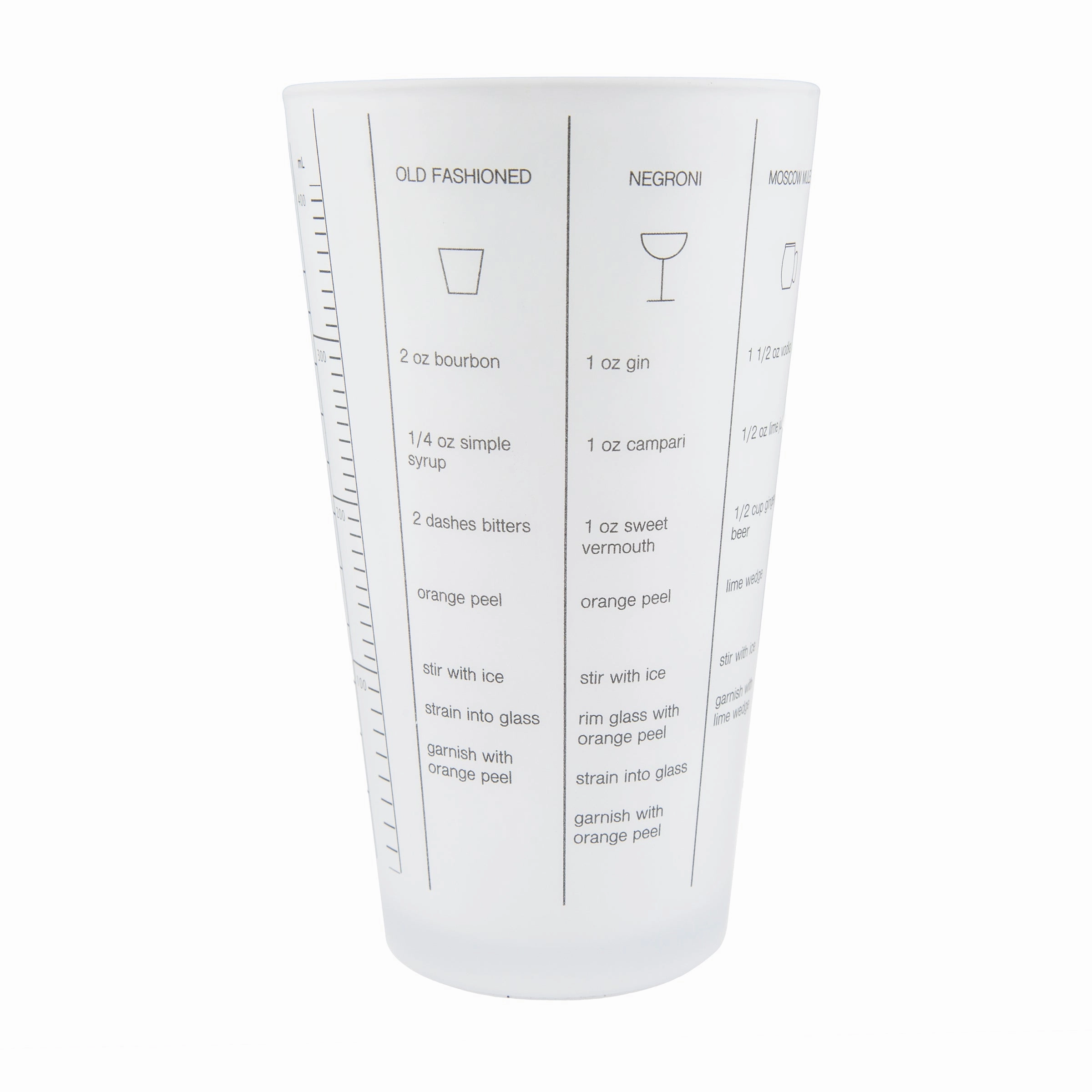 Silver Stainless Steel Glass Recipe Shaker